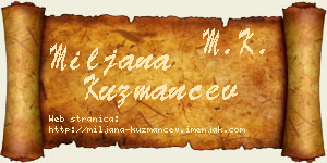 Miljana Kuzmančev vizit kartica